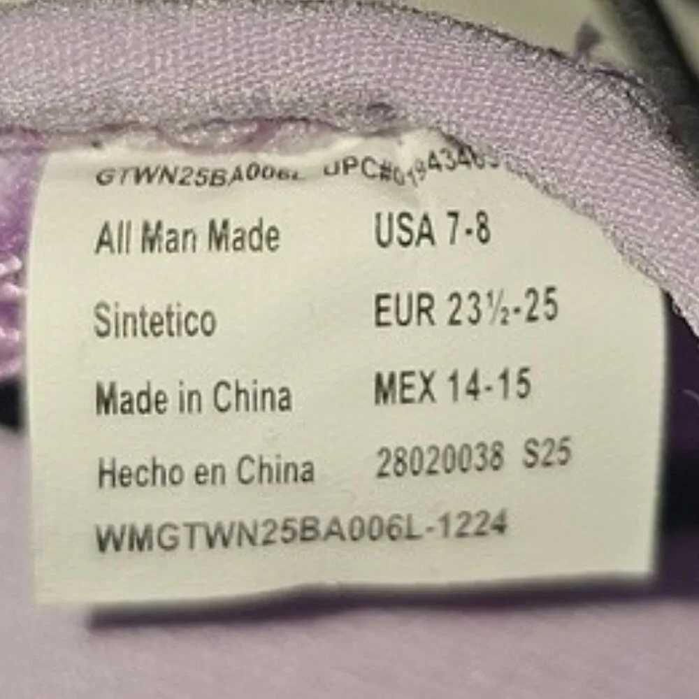 Wonder Nation Toddler Girls Size 7/8 Purple Water Shoe New